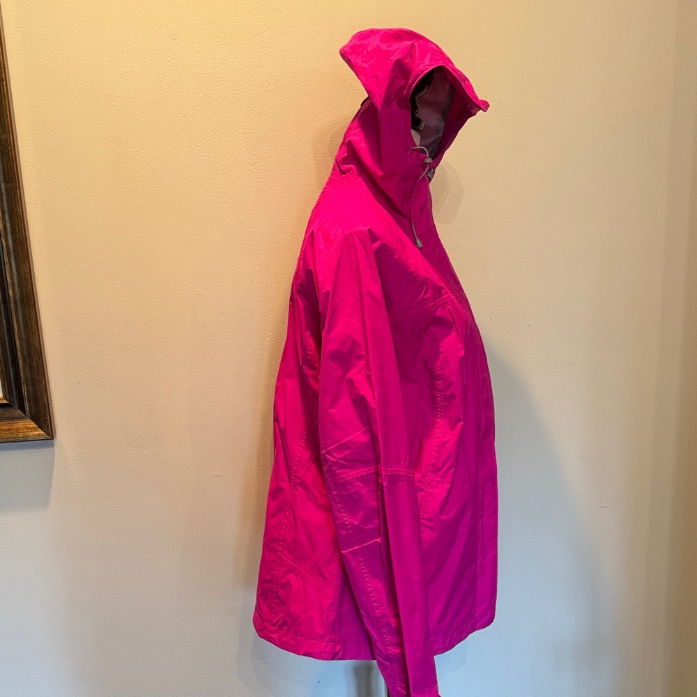 Columbia Women's Omni tech Bright Pink wind or rain Jacket EUC L - Picture 5 of 15